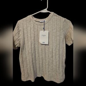 ZARA Ribbed KNIT TOP